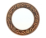 Зеркало круглое с берестой ❉ Узор