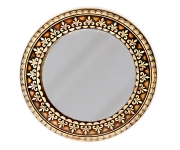 Зеркало круглое с берестой ❉ Орнамент